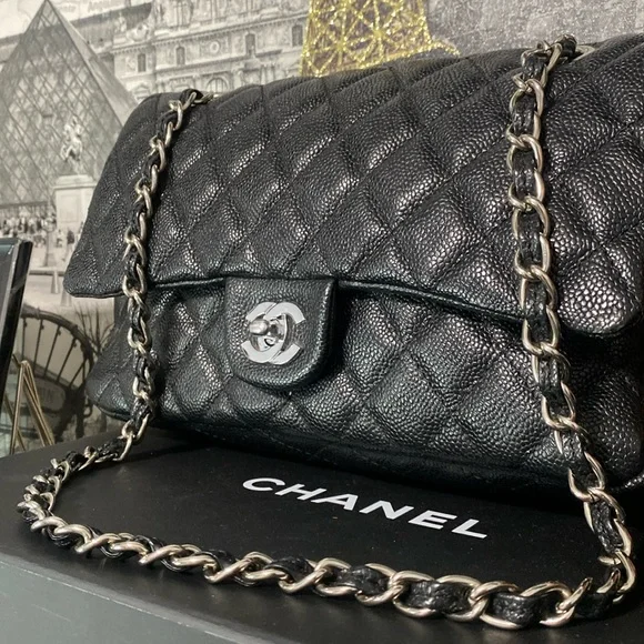 Chanel Caviar Quilted Medium Double Flap Black ππ» - Picture 3 of 12